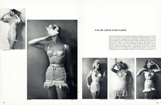 Charmis, Lebigot, Marguerite Sacrez, Fath 1956 Girdles, Corselettes, Photos Guy Arsac