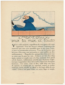 Manteaux pour la mer et l'auto, 1920 - Zyg Brunner Gazette du Bon Ton, Text by Gérard Bauër, 4 pages