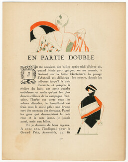 En Partie Double, 1920 - Zyg Brunner Gazette du Bon Ton, Texte par Hervé Lauwick, 4 pages