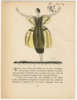 Transparences, 1920 - Mario Simon Gazette du Bon Ton, Text by Marcel Astruc, 4 pages