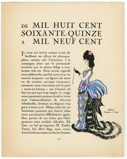 De Mil huit cent soixante-quinze à Mil neuf cent, 1922 - Porter Woodruff Gazette du Bon Ton, Text by Jeanne Ramon-Fernandez, 4 pages