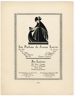 Lanvin (Perfumes) 1924 "Parfums & Lotions" Gazette du Bon Ton