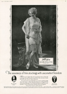 George Frost Company (Velvet Grip Girdlon) 1927 Stockings Garters