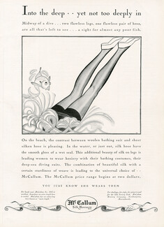 Mc Callum (Hosiery, Stockings) 1927 Fish, Swimmer