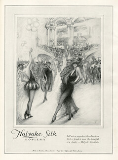 Holyoke (Hosiery, Stockings) 1927 in Paris, the american Girl, Carnival Costume, Opéra Garnier