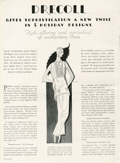 Drecoll (Lingerie) 1927 Pajamas, Embroidery