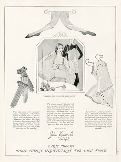 Julius Kayser (Lingerie) 1927 Brassiere, Gloves, Underwear, Stockings