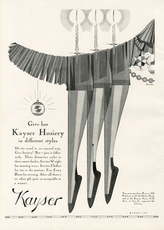 Kayser (Hosiery, Stockings) 1927 "Different styles"