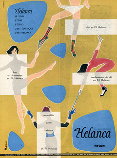 Helanca (Underwear) 1958 Stockings, Barlier