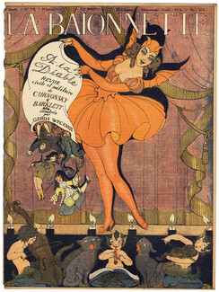Gerda Wegener 1918 A la Diable, La Baïonnette Cover