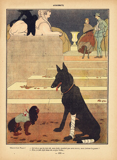 Gerda Wegener 1917 War injury, Dogs, Pekingese Dog