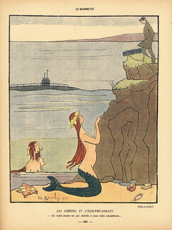 Elisabeth Branly 1917 Submarine, Mermaid