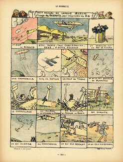 Louis Icart, Aviateur 1918 "Petit Manuel en langue Bleue", Expressions d'aviateurs (Les As), World War I