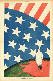 Cauchemar Etoilé, 1918 - Paul Iribe United States Of America Flag, World War I