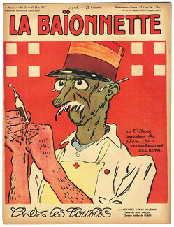 La Baïonnette 1917 n°87 Chez les Toubibs (Doctors), Gus Bofa... 16 pages