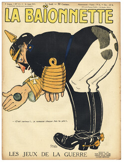 La Baïonnette 1917 n°111 Les Jeux de la Guerre, Paul Iribe, 16 pages, 16 pages