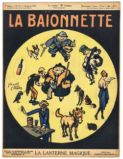 La Baïonnette 1917 n°133 La Lanterne Magique, Nam, Genty... Textes Colette & Mac Orlan 16 pages