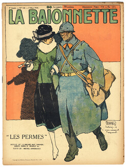 La Baïonnette 1917 n°140 Les Permes, Leroy, Ray Ordner, Delaw, Marco De Gastyne, Branly... 16 pages, 16 pages