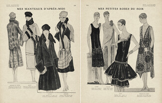 Manteaux et Petites robes du soir 1926 Philippe et Gaston, Jenny, Doucet, Redfern, Worth