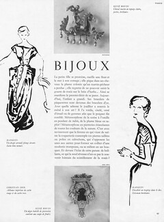 René Boivin & Mauboussin (Earrings) 1949 Evening Gown: Lucile Manguin & Schiaparelli, Photo Rutledge