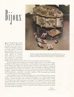 Bijoux, 1946 - Van Cleef & Arpels Clips & Powder Box (Boucheron) Coffret J.Damiot, Texte par M. R.