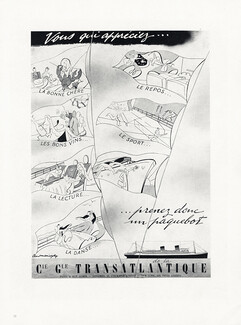 Compagnie Générale Transatlantique 1949