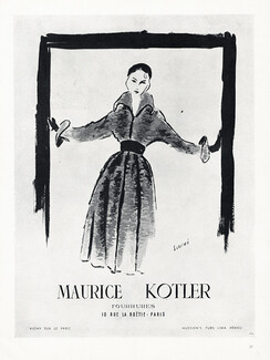 Maurice Kotler 1949 Simone Souchi, Fur Coat