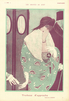 Fabius Lorenzi 1919 "Les amants de Suzy" Elégante Roaring Twenties