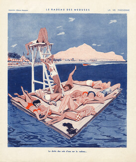 Henry Fournier 1934 Le Radeau des Méduses, Bathing Beauties