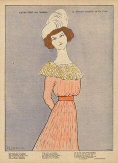 Leonetto Cappiello 1901 Ève Lavallière, Caricature