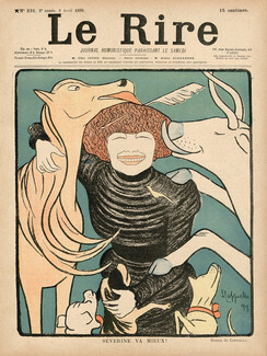 Leonetto Cappiello 1899 Séverine va mieux!, Caricature, Animals