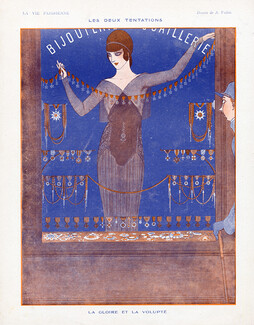 La Gloire et la Volupté - Les Deux Tentations, 1918 - Armand Vallée Jewelry Shop Window, War Decorations