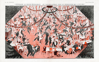 Armand Vallée 1927 "L'épiphanie au grand Restaurant" Charleston, Epiphany