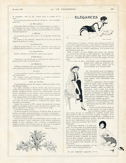 Élégances, 1913 - Gerda Wegener Swimwear, Lingerie