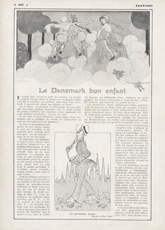 Le Danemark bon enfant, 1914 - Gerda Wegener Denmark, Bicycles