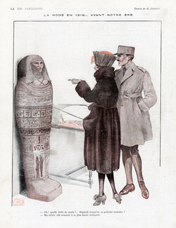 Georges Léonnec 1918 Egypt, Sarcophage