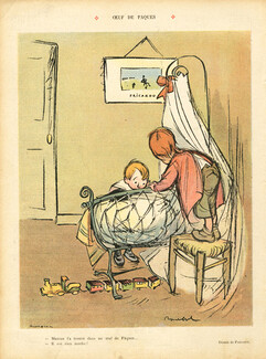 Francisque Poulbot 1907 "Oeuf de Pâques", Baby