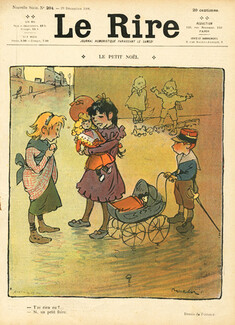 Francisque Poulbot 1906 "Le petit Noël" Children, Doll