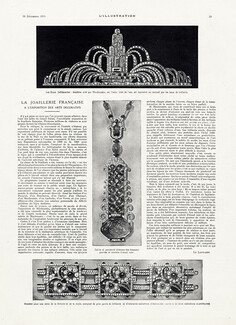 La Joaillerie Française à l'Exposition des Arts Décoratifs, 1925 - Mauboussin Tiara, Bracelet, Art Deco, Decorative Arts Exhibition, Text by Le Lapidaire