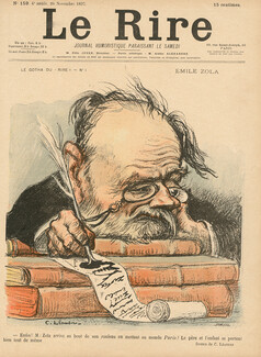 Charles Léandre 1897 Emile Zola, Caricature