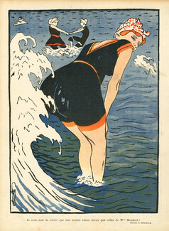 Auguste Roubille 1903 Bathing Beauty, Swimwear