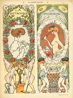 Auguste Roubille 1906 "La Science Galante" La Botanique, La Physique