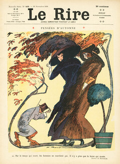 Auguste Roubille 1910 "Pensées d'Automne" Elegant Parisienne