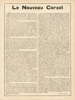 Le Nouveau Corset, 1901 - Auguste Claverie Corsetmaker, Text by Docteur Namy