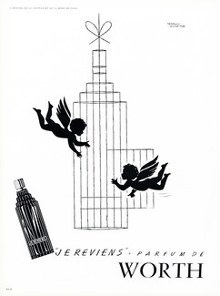Worth (Perfumes) 1956 Francis Gilletta, Cherub Angel