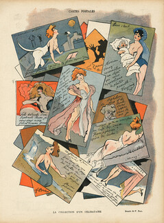 Ferdinand Bac 1904 "Cartes Postales" la collection d'un célibataire "Postcards", Sexy Looking Girl
