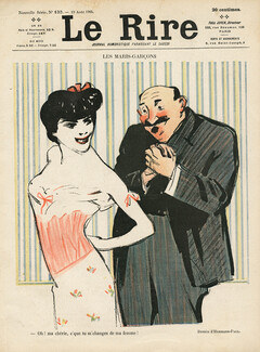 Hermann-Paul 1905 "Les Maris-Garçons", Transvestite