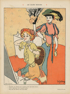 Démétrios Galanis 1907 "Les Grands Mariages", Making-Up