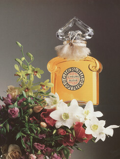 Guerlain (Perfumes) 1987 "Parfums en Fleurs", L'heure Bleue, Lachaume Floristry, Photo Roger Turqueti