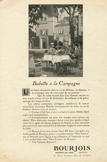 Bourjois (Perfumes) 1926 Babette à la Campagne, Mon Parfum